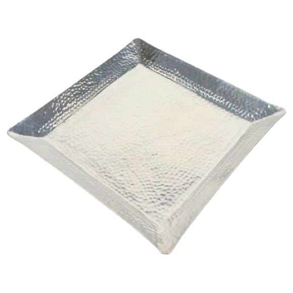 THRESHOLD hammered metal tray